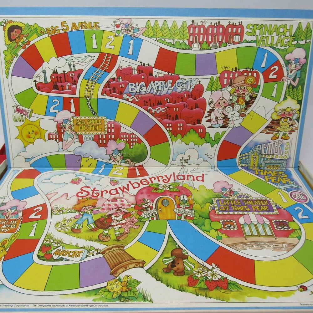Strawberry Shortcake in Big Apple City Board Game 1981 TV Special 100% Complete - Picture 6 of 8